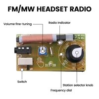 AM/FM medium wave frequency modulation two band 87-108MHz stereo digital tuner headphone radio module kit DIY production - Image 5