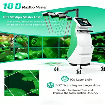 10D Laser 532nm Green And Red Light Fat Reduction Machine Fat Body Slimming Body Shaping Beauty SPA Machine 1