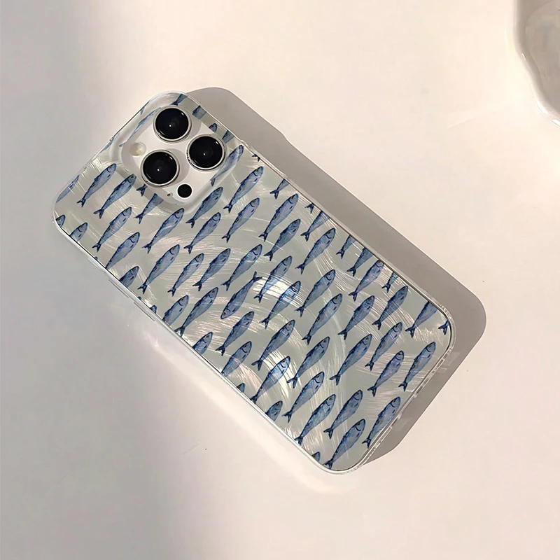 Minimalist Fish Pattern Phone Case Cover