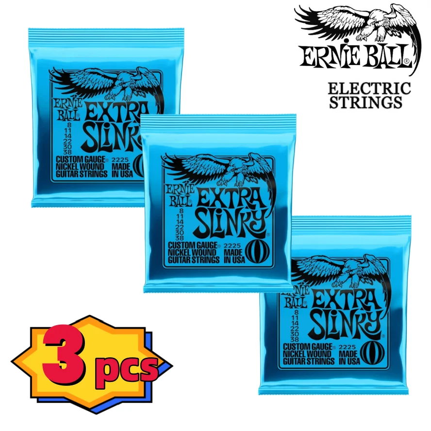 

Ernie Ball новый стиль 3 шт. Струны для электрической гитары 2626/2627 6-струнный аксессуар часть Кобальт электрические детали 2723/2727
