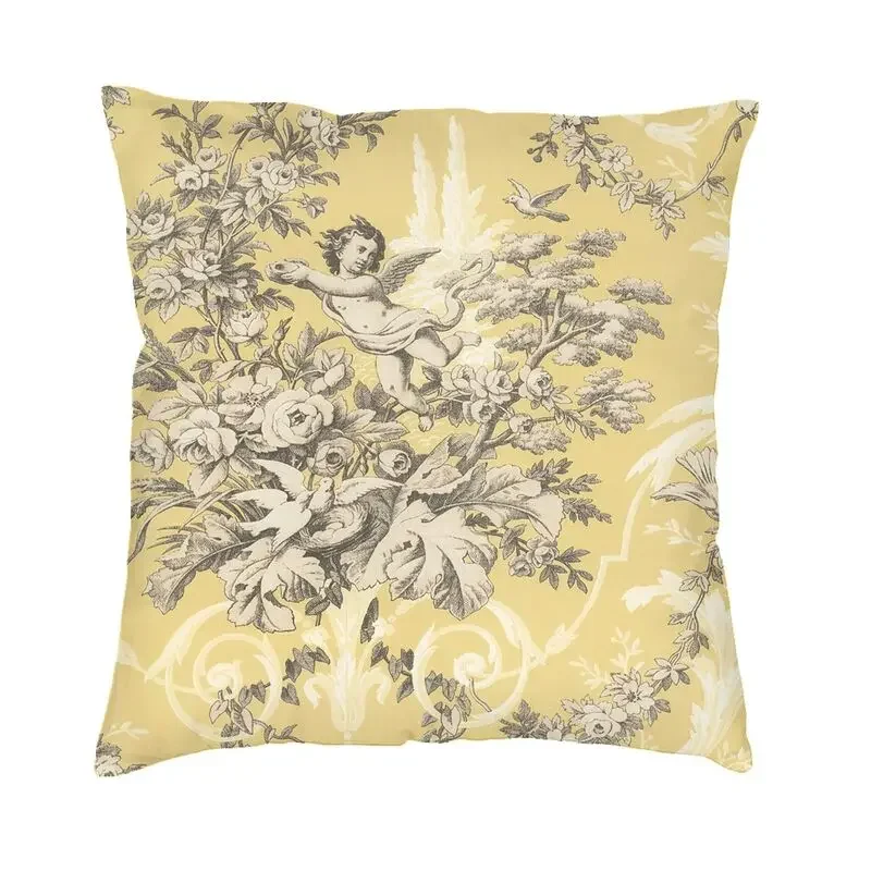 

Vintage French toile de Jouy pillow cover for living room case 3D printing antique traditional France art sofa cushion cover