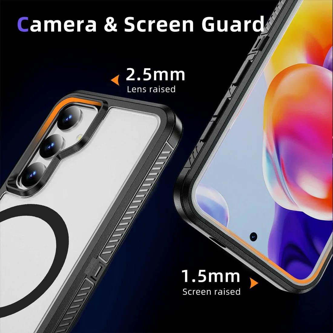 Magnetic Slim Fit Case with Drop Protection and Built-in Kickstand