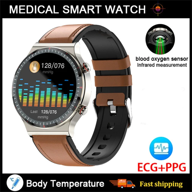 Arzopa Smartwatch Monitor de glucosa en sangre ECG + PPG Medición