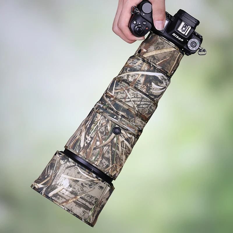 CHASING BIRDS Lens Camouflage Waterproof Coat for CANON EF 200mm F2 L IS USM Rainproof Lens Protective Elastic Cover - 44