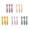 3PCS Cute Baby Learning Spoons Utensils Set Newborn Feeding Spoon Set Toddler Scoop Weaning Cutlery Children‘s Tablewar 6