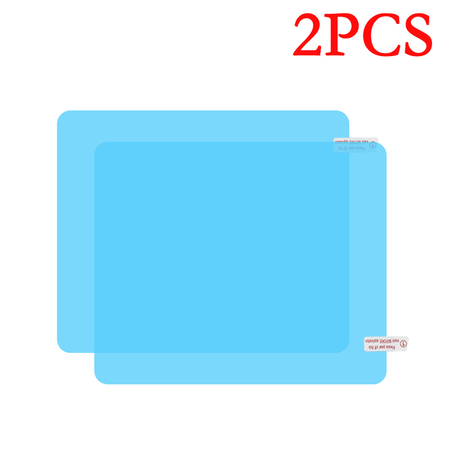 Car Rainproof Film Stickers Rearview Mirror Anti Fog Waterproof Clear Films Rainy Auto Safety Driving Protective Sticker