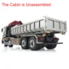LESU 1/14 Metal RC Hydraulic Dumpper Truck Remote Control Roll-On Crane Tipper Model Toys for Boys Gift Painted TH19852 2