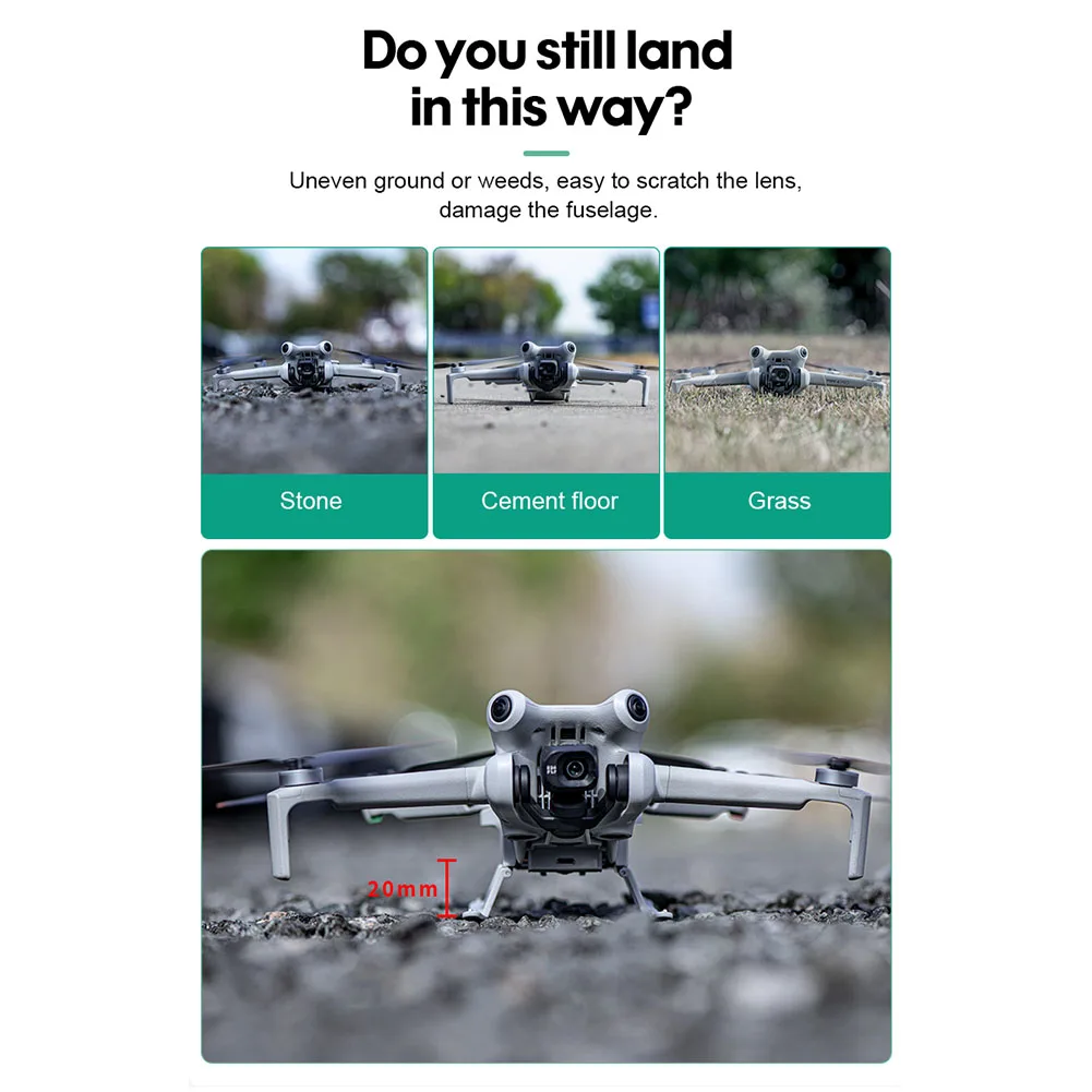   ͽٴ ٸ  20mm, ÷ LED Ʈ, ͽټ ٸ , DJI Mini 4 Pro 淮