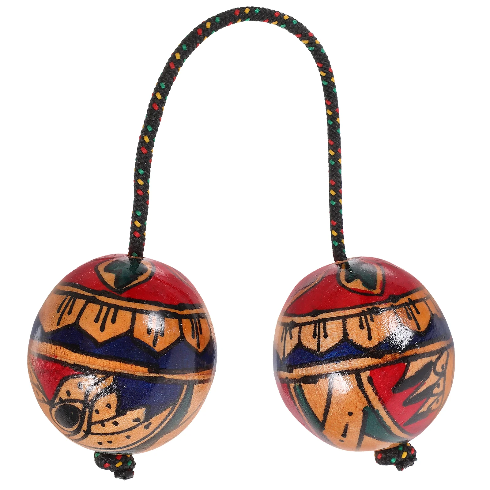 

Индонезийский инструмент ручной росписи в стиле ритма Маракас, музыкальные шарики, шейкер, перкуссионные инструменты
