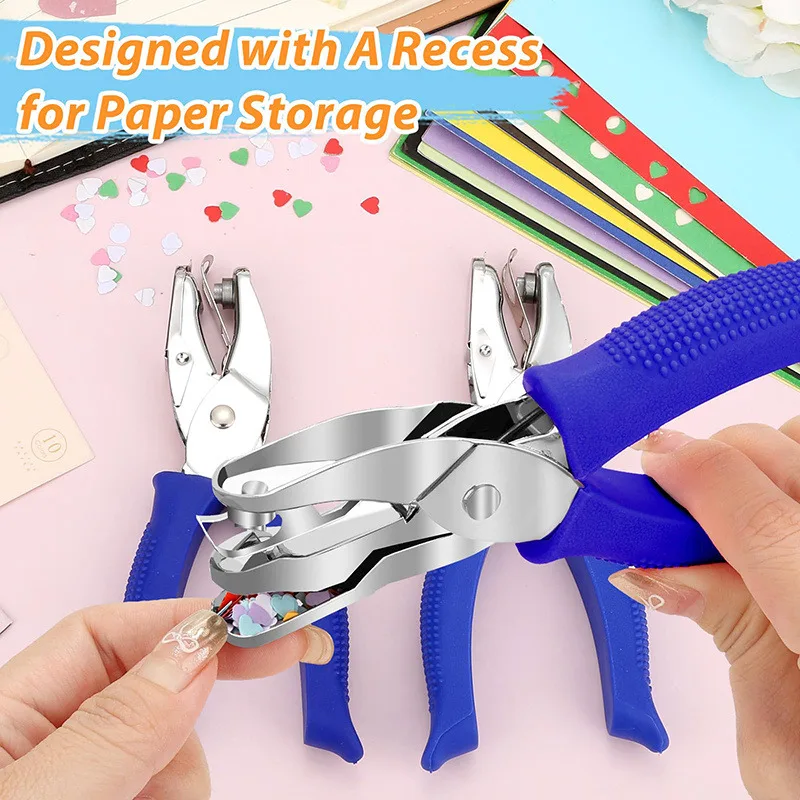 Single Hole Puncher Scrapbooking Paper Clothes Punches Star Heart Circle Hole Punch DIY Craft Shape Cutter Perforator - 5