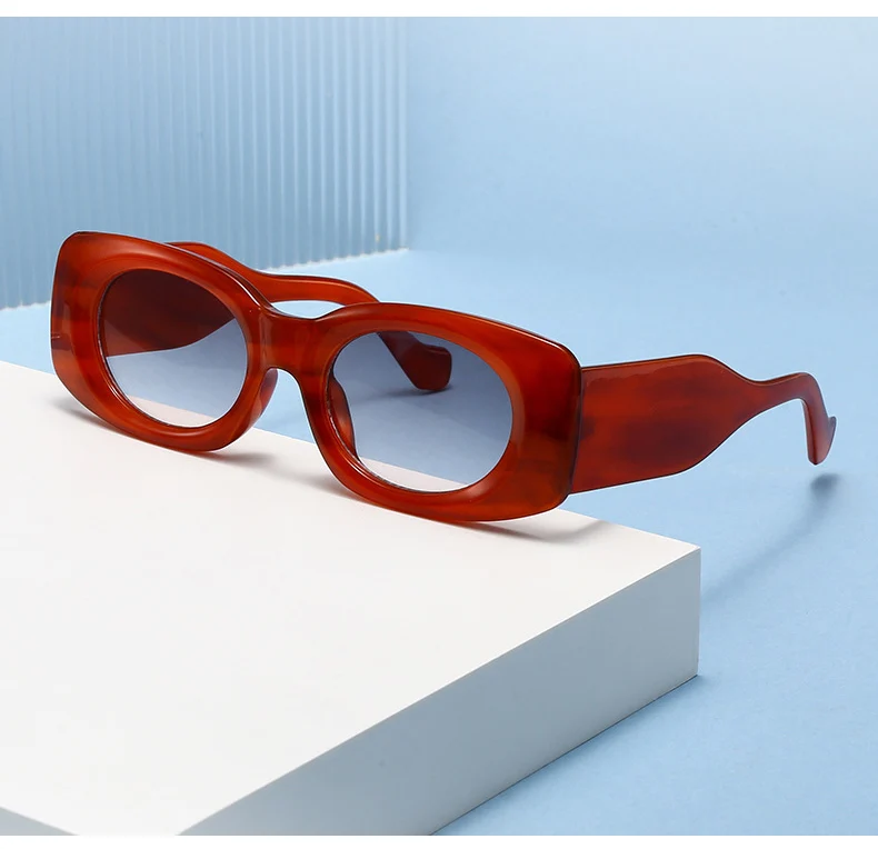OEC CPO Ins Beliebte Frauen Dicken Rahmen Quadrat Sonnenbrille Männer Retro Getönte Shades UV400 Sonnenbrille Weibliche Mode Brillen – Detail 2
