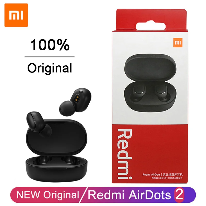 Nuovo Xiaomi Redmi Airdots 2 Tws Auricolare Wireless Cuffie Bluetooth Fone Con Microfono Cuffie Wireless Originali Redmi Airdots 2