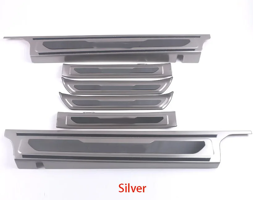 4Pcs Fits for 2019-2025 KIA Seltos Door Sill Scuff Molding Guard Cover 4Pcs Fits for 2019-2025 KIA Seltos Door Sill Scuff Molding Guard Cover