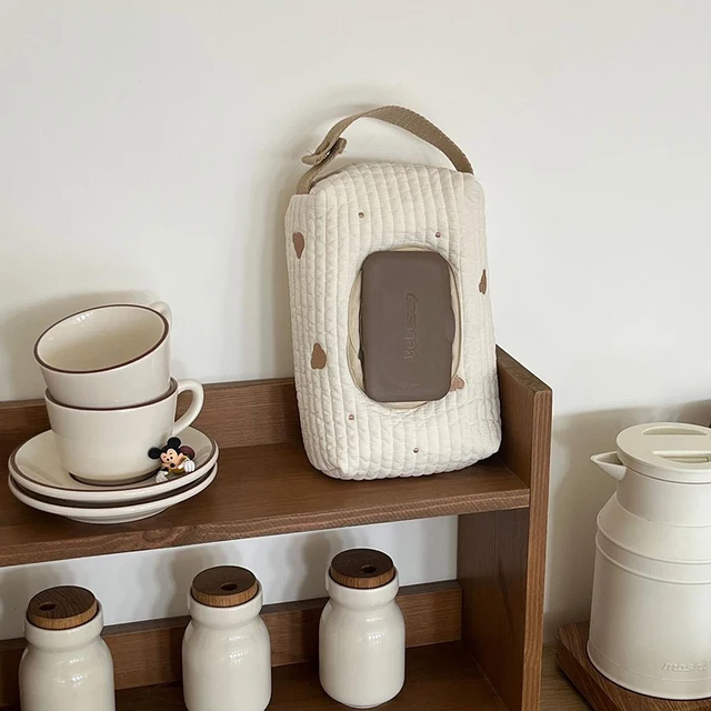 Boîte à mouchoirs à couvercle rabattable en forme d'animal de dessin animé, étui pour lingettes humides, sac suspendu pour voiture, porte-papier, rangement de serviettes amovibles, boîte suspendue 3