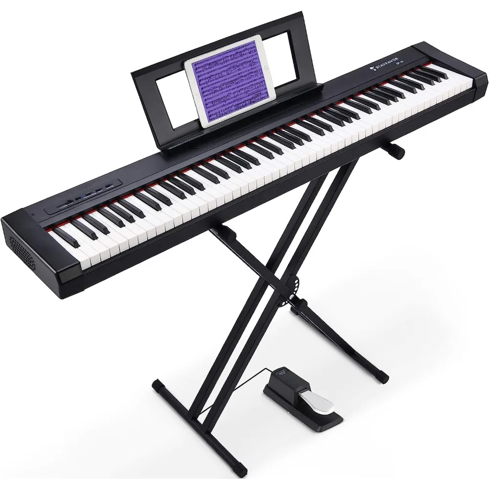 

88 key digital piano beginner electronic keyboard, full-size with half equipped gravity sensing key, dual 20W speakers