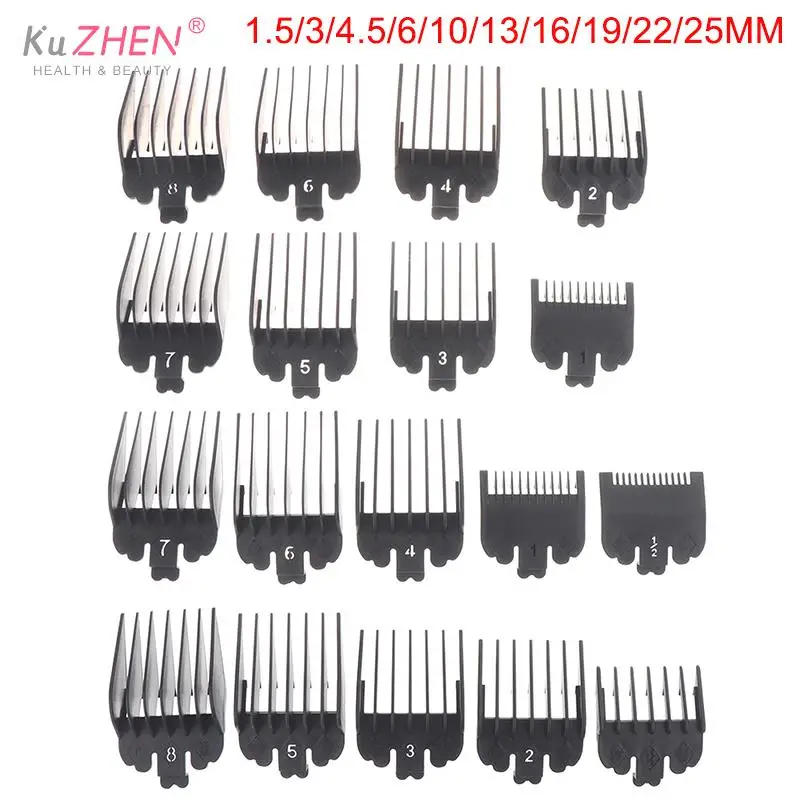 

8/10Pcs 1.5-25mm Universal Hair Clipper Limit Comb Guide Limit Comb Trimmer Guards Attachment Professional Hairdressing Tools