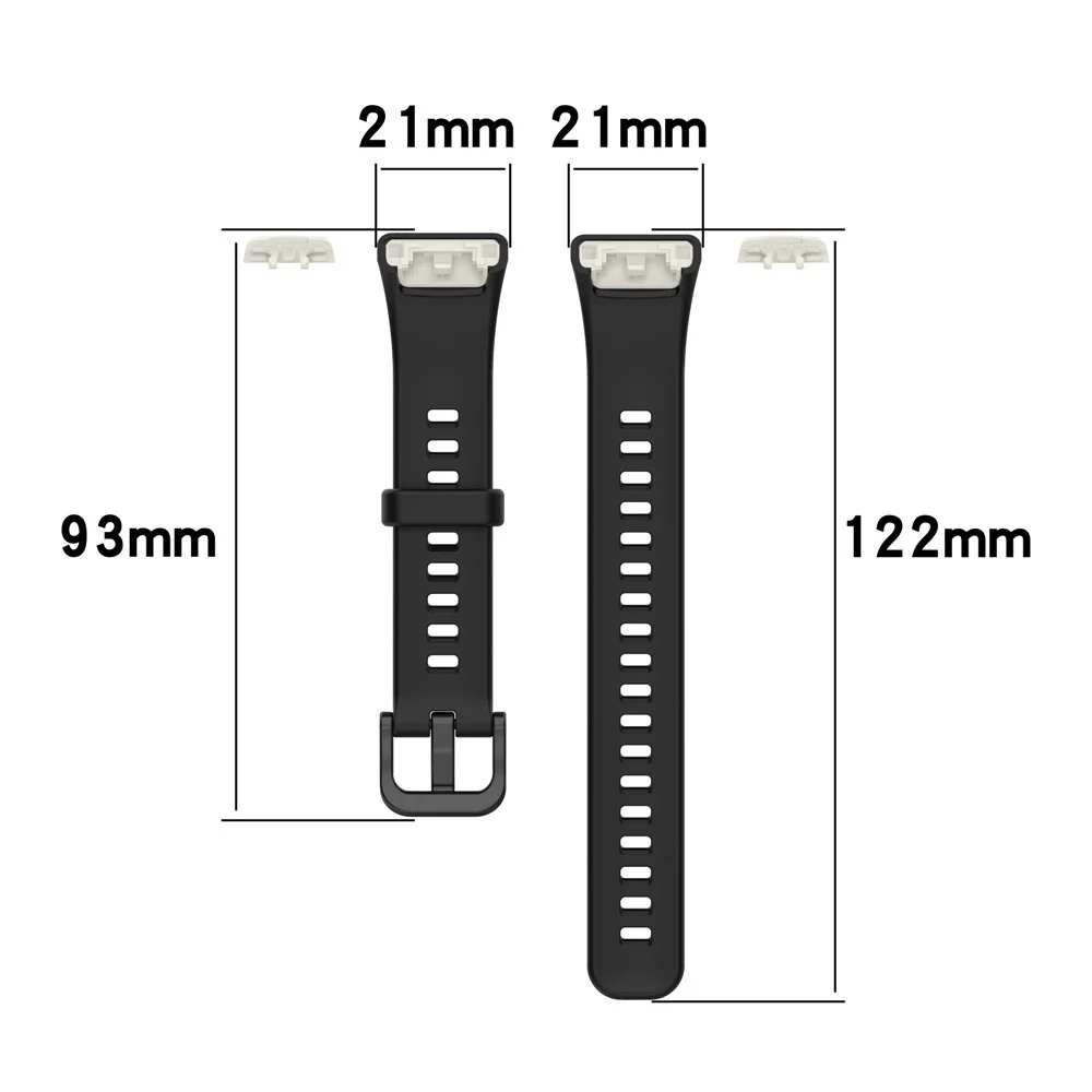 Replacement Strap For Huawei Band 6 Strap Silicone Watch Strap For Honor Band 6 Huawei Band 6 Pro Strap With Protector Case