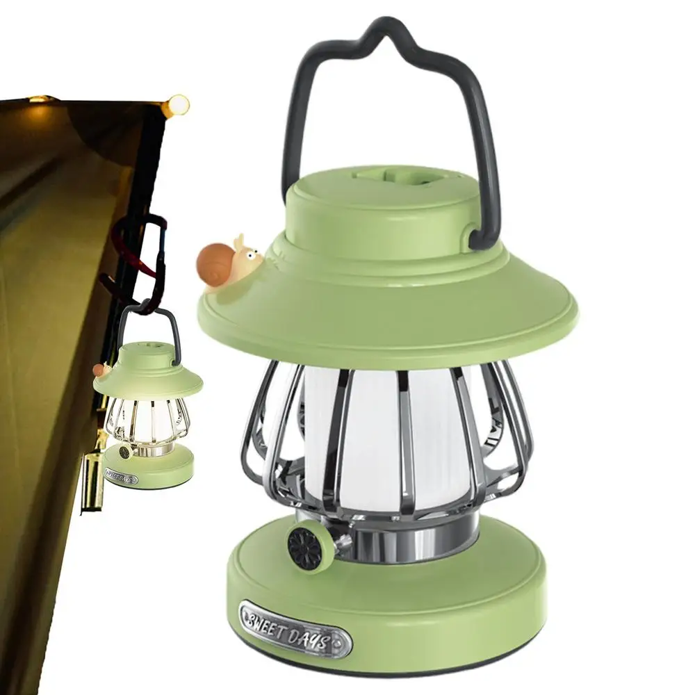 Rechargeable Outdoor Camping Lantern - Snail Design