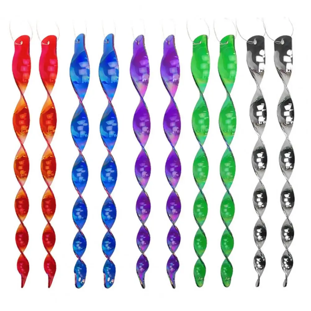 

Портативная удочка-палочка для птиц, светоотражающие спиральные стержни, палочки для отпугивания птиц, яркие цвета, сверкающие уличные репелленты для птиц
