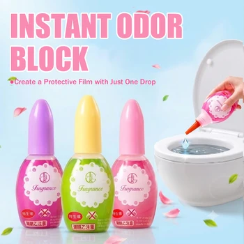 Gocce Elimina Odori Istantanee per WC, Potente Deodorante Concentrato per Bagno, per un Bagno Fresco e Pulito