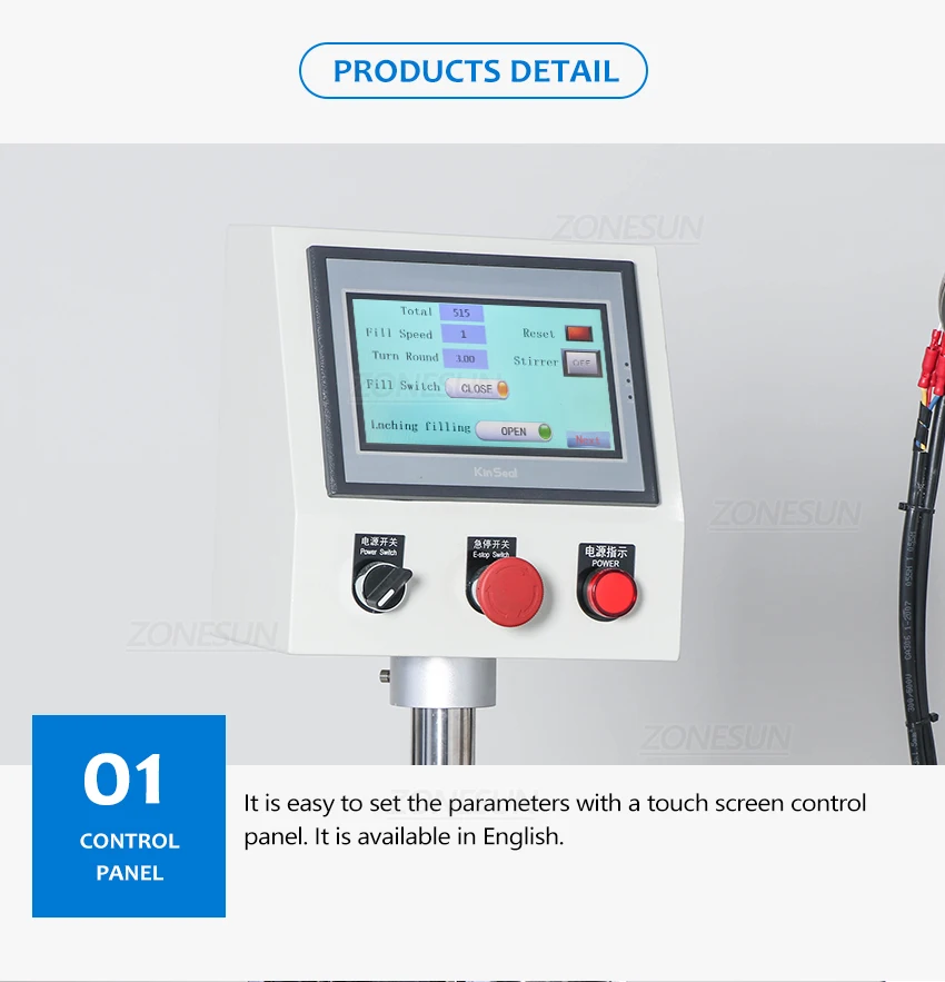 ZONESUN ZS-FM100P 0.1-100g Semi-automatic Powder Filling Machine