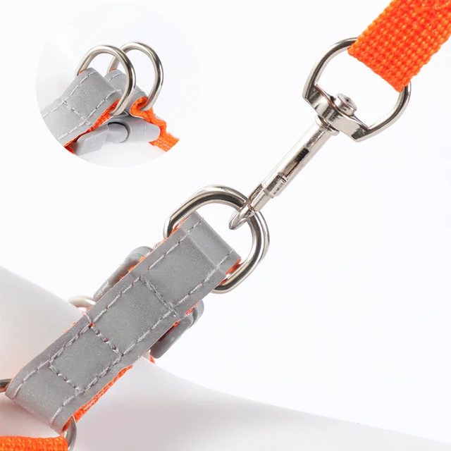 Dogs Adjustable Harness Leash Set for Small Medium Dogs Harness Vest Reflective Puppy Chest Strap Pet Walking Outdoor Supplies 5