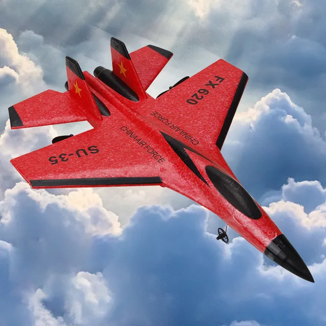 RC Foam Aircraft SU-35 Plane 2.4G Radio Control Glider Remote Control Fighter Plane Glider Airplane Foam Boys Toys for Children 5
