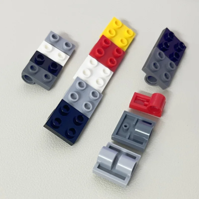 20PCS 18677 2444 10247 2817 플레이트 특수 2x2 1/2 핀 구멍 벽돌 장난감 기술 빌딩 블록 선물 DIY MOC