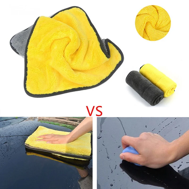 Microfiber Car Coral Fleece Auto Wiping Rags Multipurpose Efficient Super Absorbent Clean Cloth Home Car Washing Cleaning Towels