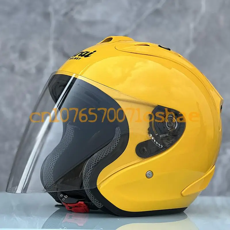 

ECE Approved Women and Men Half Helmet Motorcycle Helmet Light Integrally Molded Mountain Road Ram4 yellow Color Helmet,Capacete