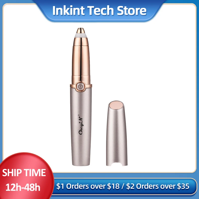 CkeyiN Portable Epilator Electric Eyebrow Trimmer USB Rechargeable Hair