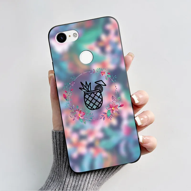 Charming Heart Cartoon Black Bumper Soft TPU Silicone Phone Case