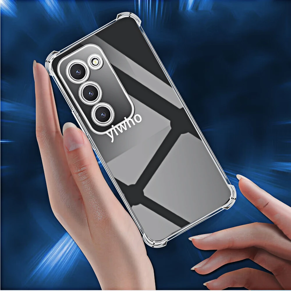 Shockproof Clear Soft TPU Phone Case - Transparent Shell Back Cover (1-10pcs)