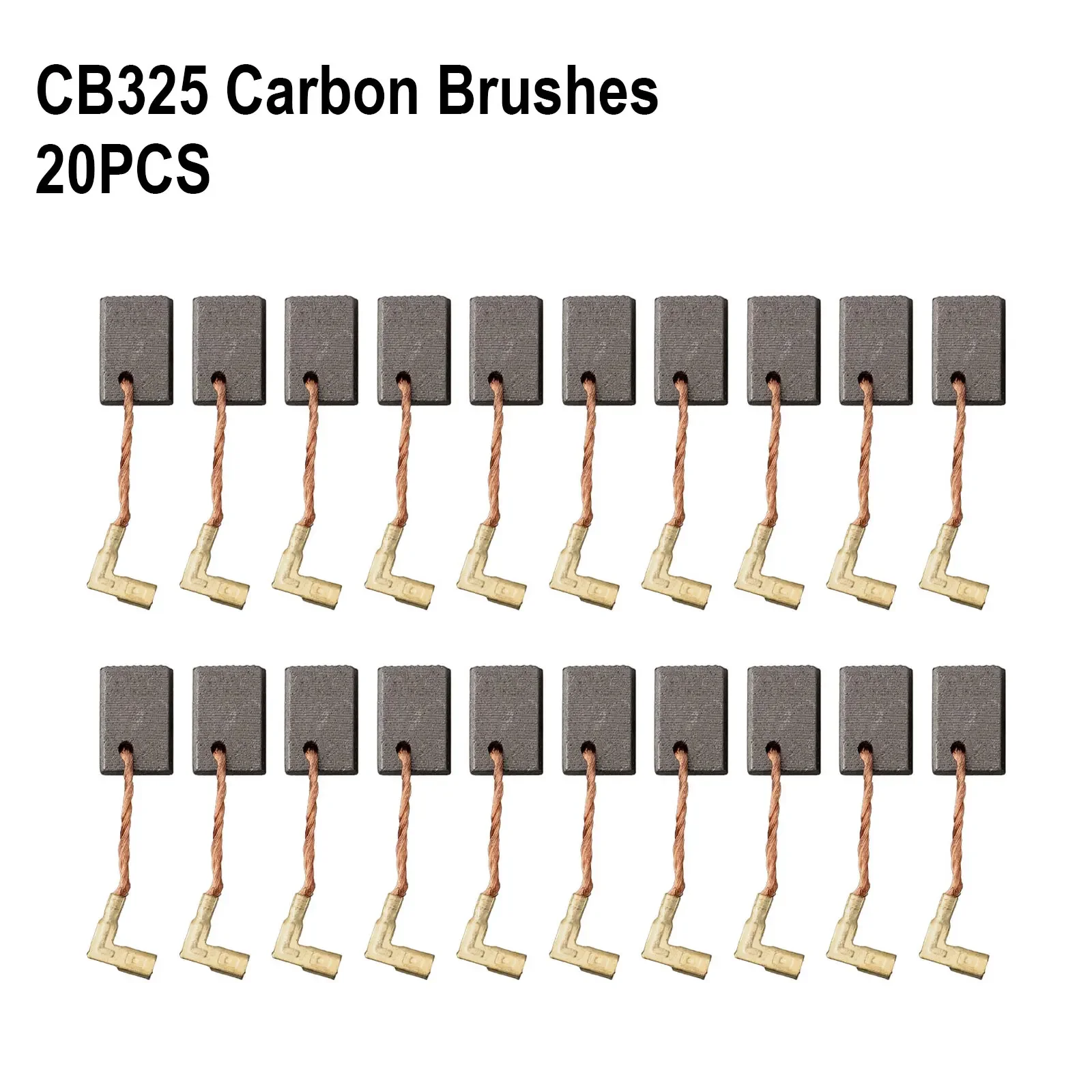 20-Piece Motor Carbon Brush Set for Angle Grinder Power Tools