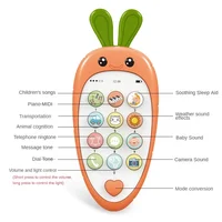 Baby Cell Phone Toy with Early Education & Music, Learning Educational Fake Phone for Kids, Sensory Toys for Toddlers Kids 2