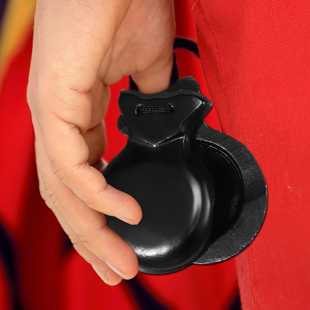 

Wooden Finger Castanets Spanish Clapper Pear Musical Percussion Instruments Adults Rhythm Castanets