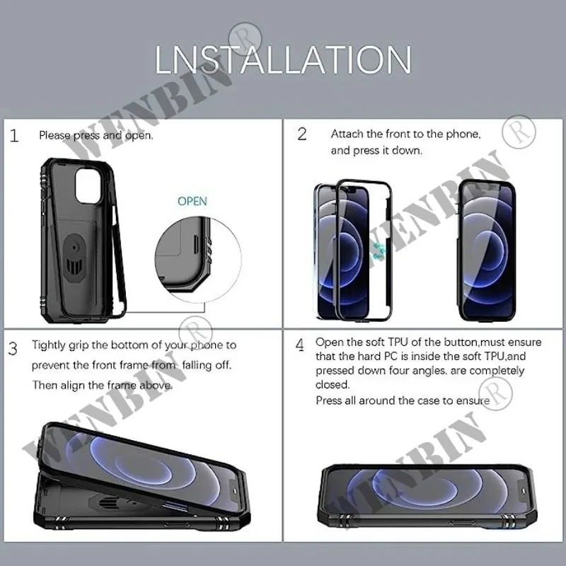 Shockproof Phone Cover With 360 Degree Rotating Kickstand For Samsung_voghion.com
