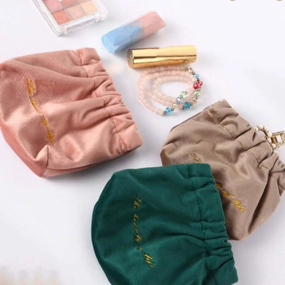 

Женская бархатная сумка для косметики, многофункциональная простая сумка для хранения, женская косметичка, дорожная сумка для туалетных принадлежностей, губная помада