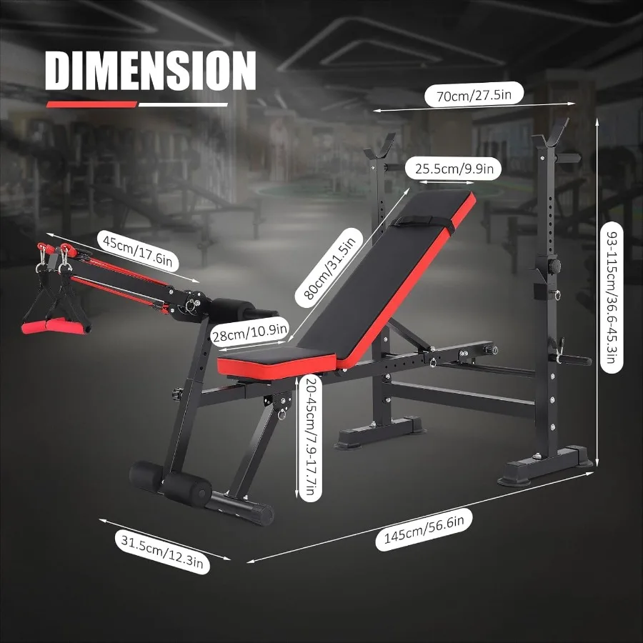 6-in-1 Adjustable Weight Bench 4
