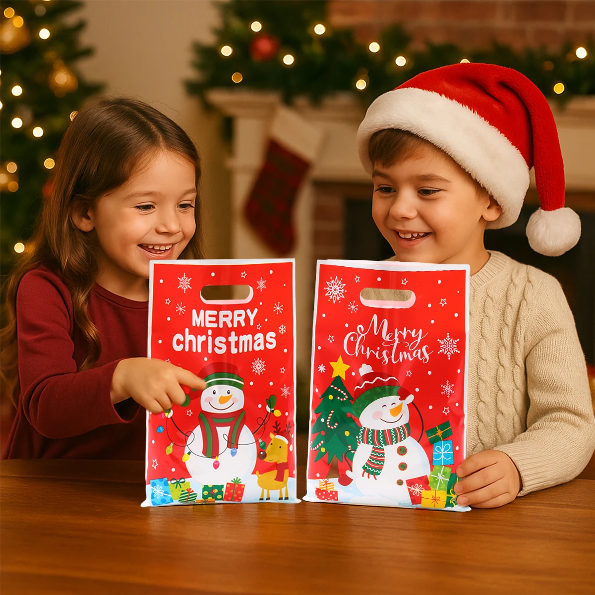 Christmas Snowman Gift Handbag Merry Christmas Decoration for Home 2025 Navidad Natal S... - SKU CSGH1842 - UGI Packaging