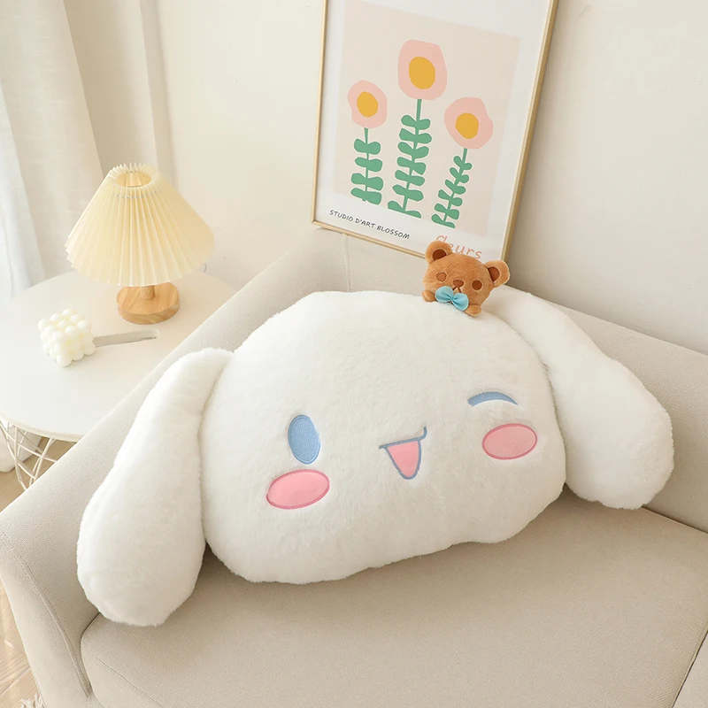 53*40cm Kawaii Sanrio Plush Pillow Kuromi Cinnamoroll Cartoon Anime Doll Toys Soft Stuffed Plush Pillow Birthday Gift for Kids