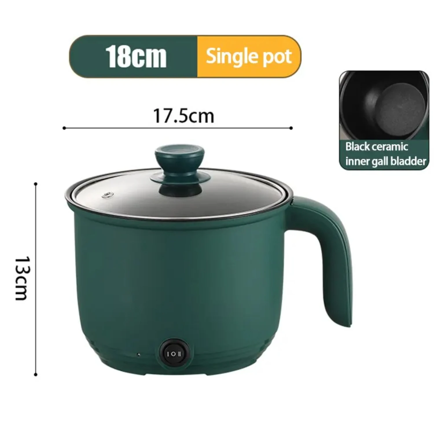 NEW Portable Mini Multifunctional Electric Rice Cooker-1.5L Capacity, Non-Stick Cooking Pot, with Safety Features-Perfect fo