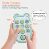 Baby BPA Free Silicone Teether Toys Bear Mobile Phone Remote Control Shape Teether Kids Sensory Soothing Toys for Babies Gifts 4