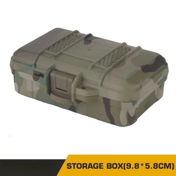 9.8*5.8cm Tactical Equipment Storage Box with Foam Anti-Pressure Shockproof Container Box Dustproof Sealed Safety Dry Case