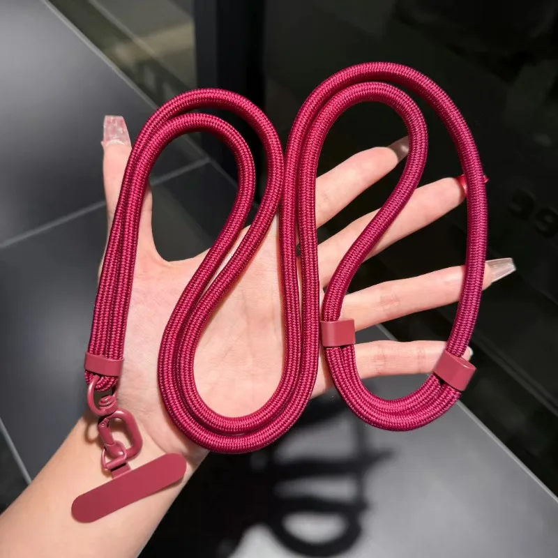 Universal Mobile Phone Lanyard with 360° Rotating Clip and Adjustable Crossbody Strap