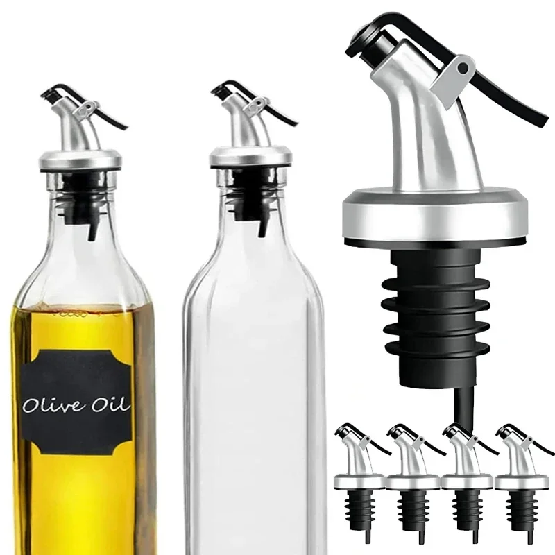Olive Oil Spouts Oil Vinegar Bottle Stopper Spout Leakproof Nozzle Dispenser Wine Pourer for Vinegar Olive Salad Wine oil dispenser,sauce dispenser