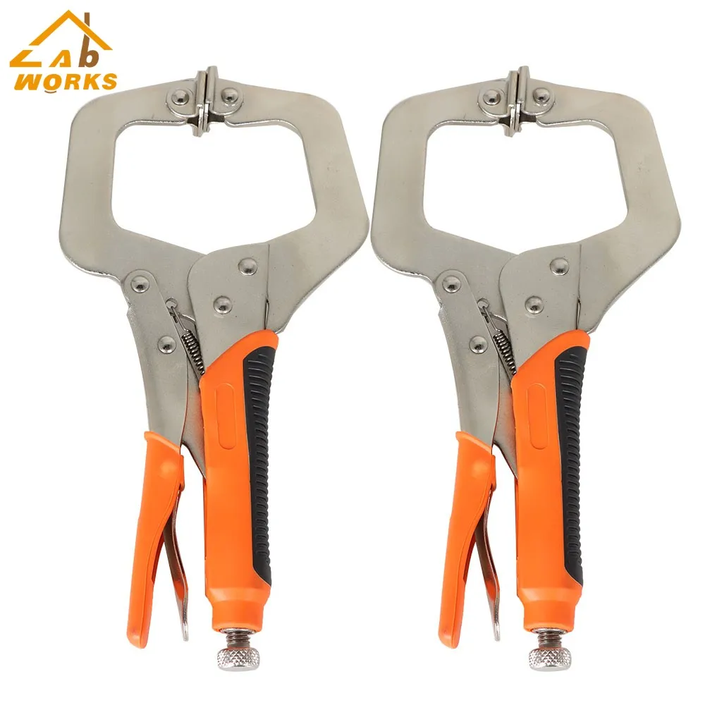 

2 Pcs 11 Inch Heavy Duty C Clamps Set Wood Tools For Woodworking & Aligning