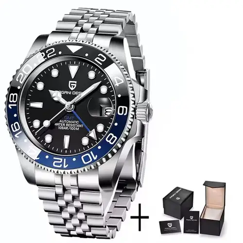 PAGANI DESIGN 40MM Men Mechanical Wristwatch Stainless Steel GMT Watch Top Brand Sapphire Glass Waterproof Automatic Watches Men - Image 7