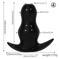 Weiche Silikon Hohl Buttplug Speculum Expander Vagina Butt Plugs Erwachsene Sex Spielzeug Für Frau Männer Anal Dilatation Plug Sex Produkte 3