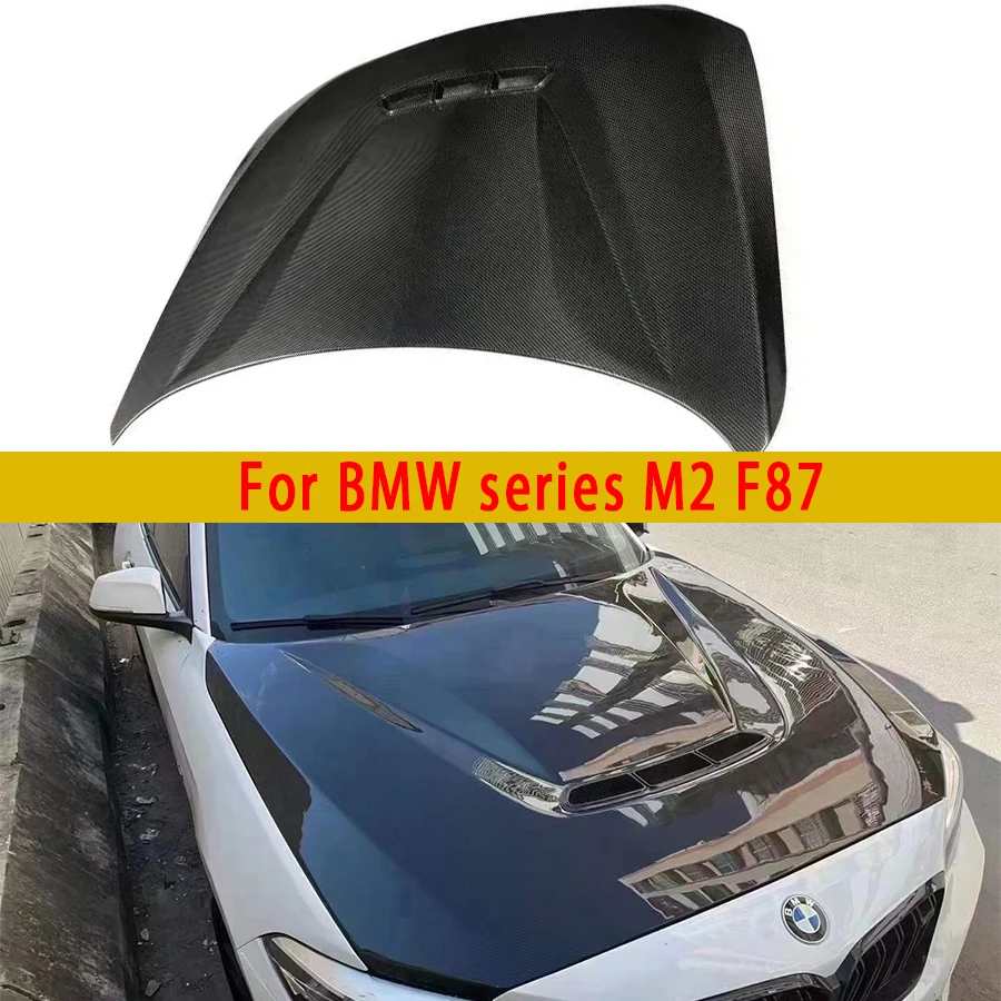 

For BMW M2 F87 M2C Carbon Fiber Hood Engine Cover Hood Car Headliner Hood Cover P Style Car Accessories Upgrade body kit